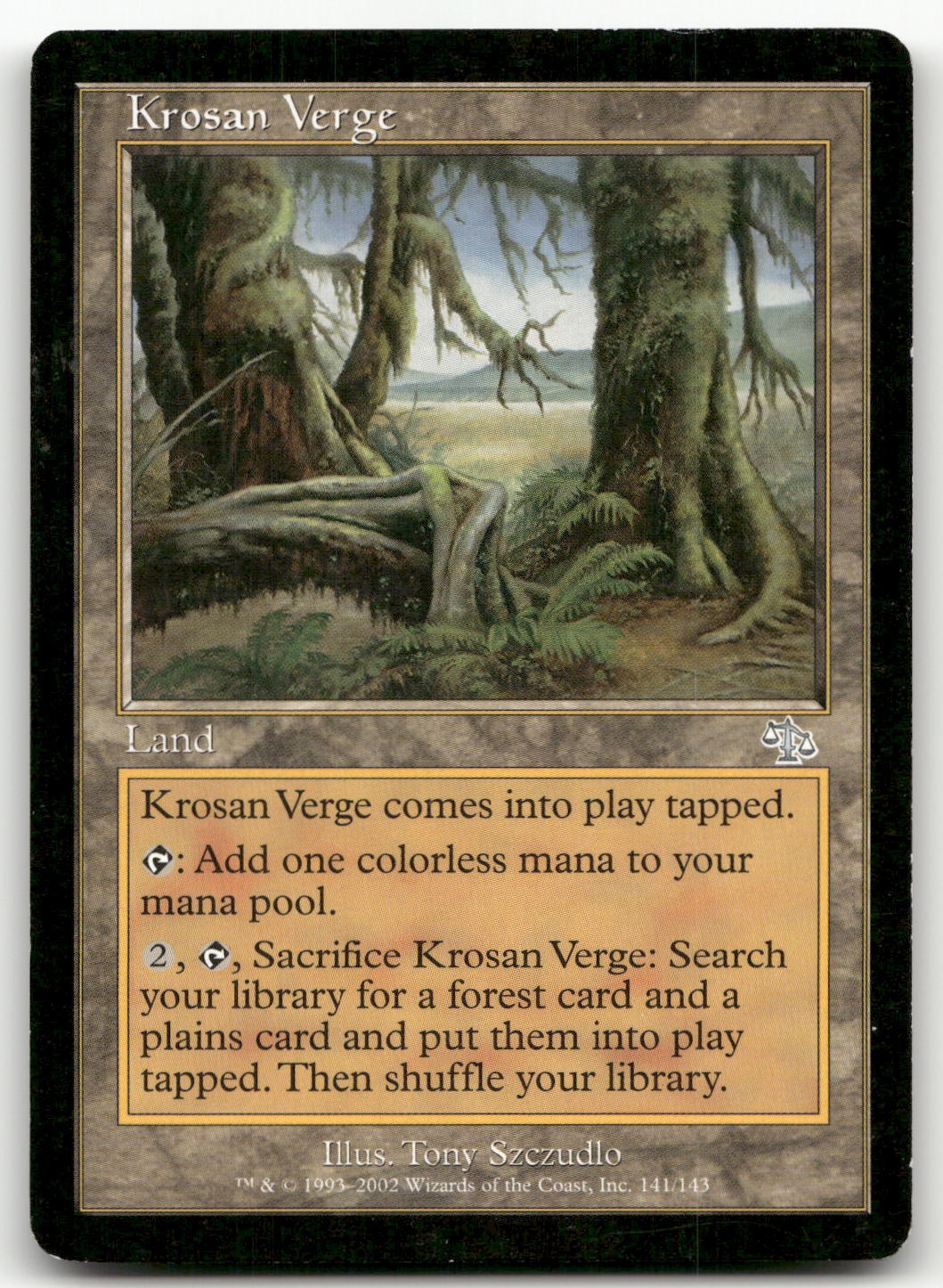 Krosan Verge #141 (LP) Judgment JUD Magic MTG