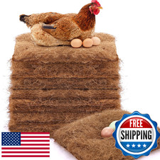 Yerliker 6 Pack Chicken Nest Box Pads Laying Hen Nesting Box Liners Nesting Pads