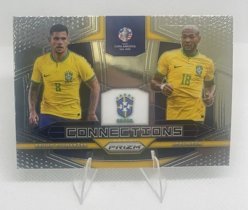 2024 Panini Prizm Copa America Bruno Guimaraes Joelinton Brazil Connections #26