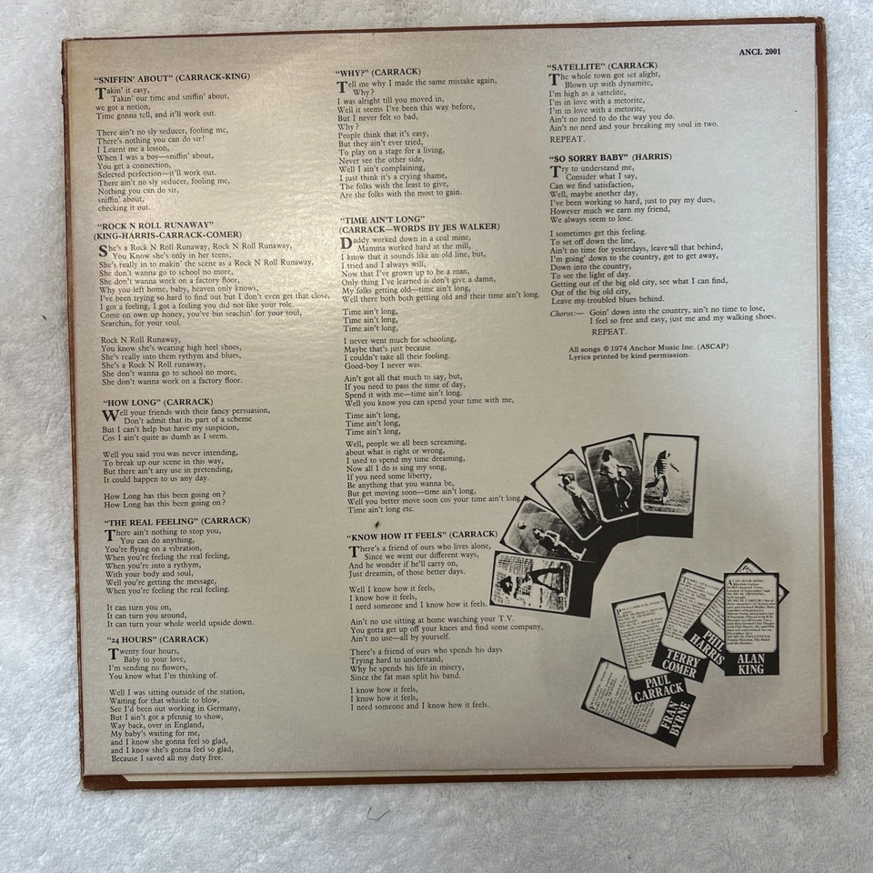 Classic Rock Vinyl LP Record Album Ace Five-A-Side - Imagem 4 de 4