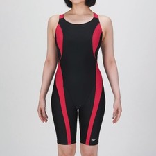 Mizuno Women  s Stroke ONE Swim Fitness All-in-One Suit N2JGC33096 Black/Wine