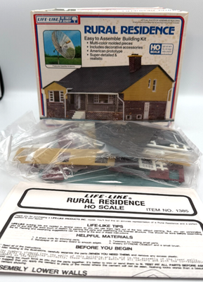 #ad #ad Vintage Life Like Ho Rural Residence Kit New In Box $9.99