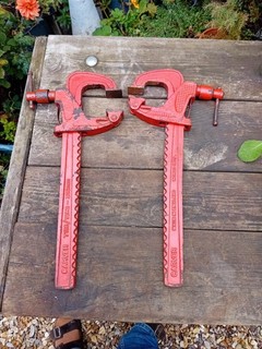2 x CARVER Heavy Duty Clamp's T186 / 12 INS 300mm