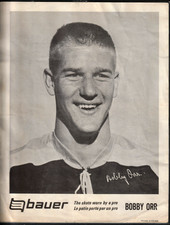 VINTAGE 1960s BOBBY ORR BAUER SKATE BOSTON BRUINS PROMO PREMIUM EXTREMELY RARE!!