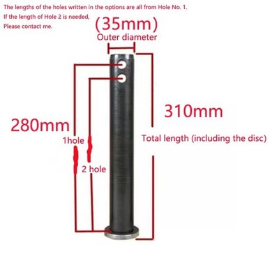 1x Z·HOM Excavator Bucket Pins 35mm Dia. Full Range Hardened for Wear Resistance