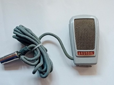 VINTAGE GRUNDING MICROPHONE GDM15 Dynamic Microphone  3 pin 1950's