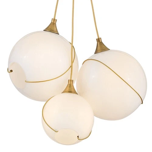 Hinkley Lighting 30304 Skye 3 Light 18"W Multi Light Pendant - Brass - Picture 7 of 12