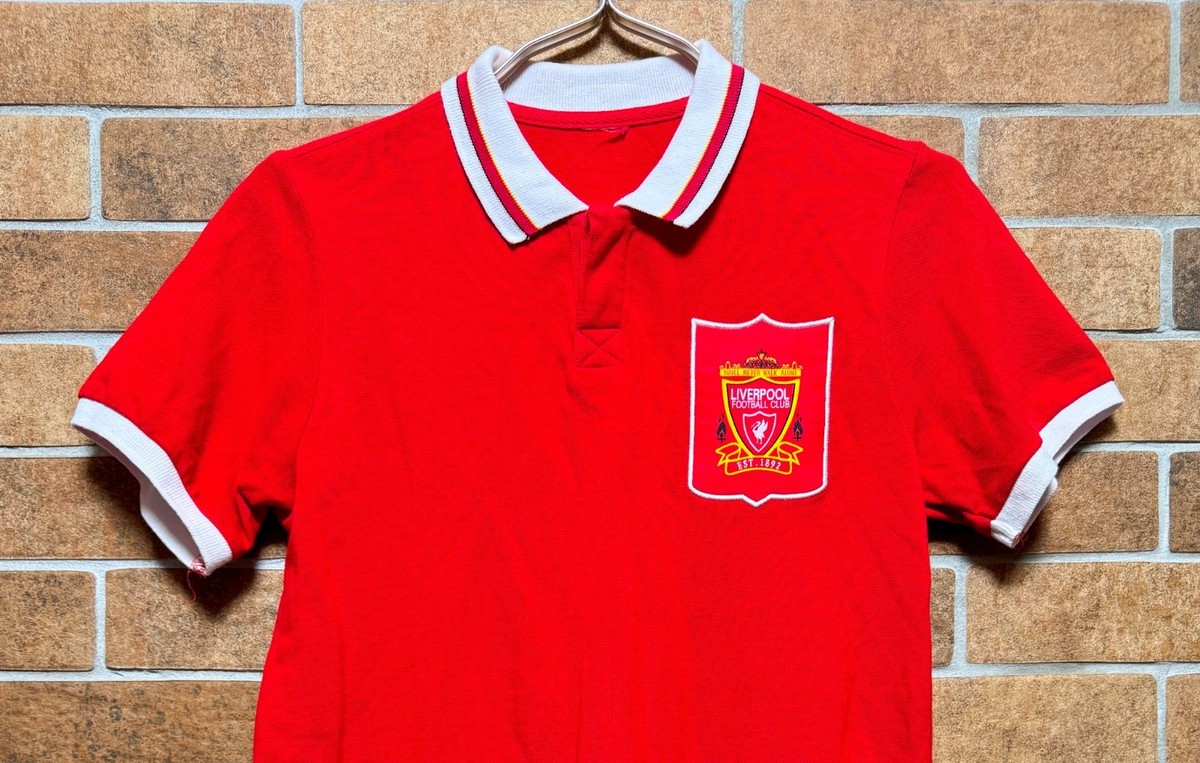 LIVERPOOL FC 1995/1996 FOOTBALL POLO SHIRT JERSEY SIZE S RETRO