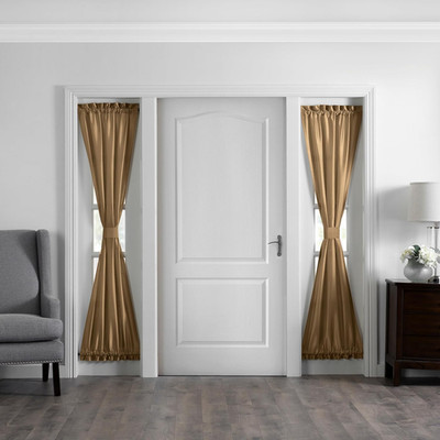 Home Fashions Colette Faux-Silk Side Door Window Panel, 28 in X 72 in (Side Door