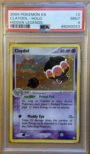 CLAYDOL HOLO 2/101 HIDDEN LEGENDS POKEMON PSA 9