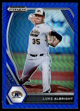 2021 Panini Prizm Draft Picks Base Autographs Carolina Blue Velocity Luke
