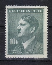 Bohemia and Moravia 1942 MNH Mi 107 Sc 80 Adolf Hitler, Reich Chancellor **