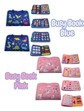 ​Montessori Busy Book for Toddlers, BLUE/PINK (bundle), Educational Quiet Book