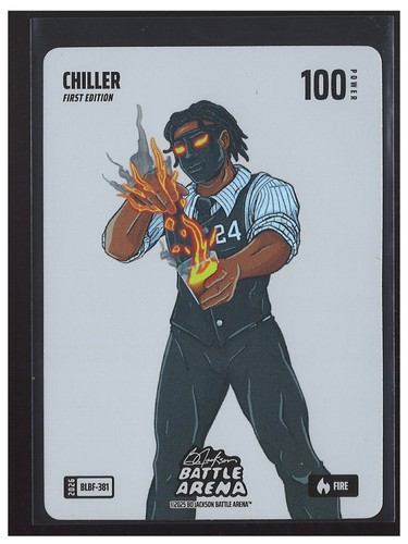 2026 Bo Jackson Battle Arena - Chiller - Blizzard Fire Battlefoil - 100 Power
