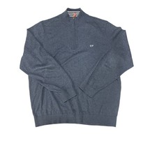Vineyard Vines mens Saltwater quarter-zip pullover sweater 100 cotton XL PREPPY