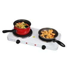 Portable Easy Clean Dual Electric Cooktop Countertop Burner Stove