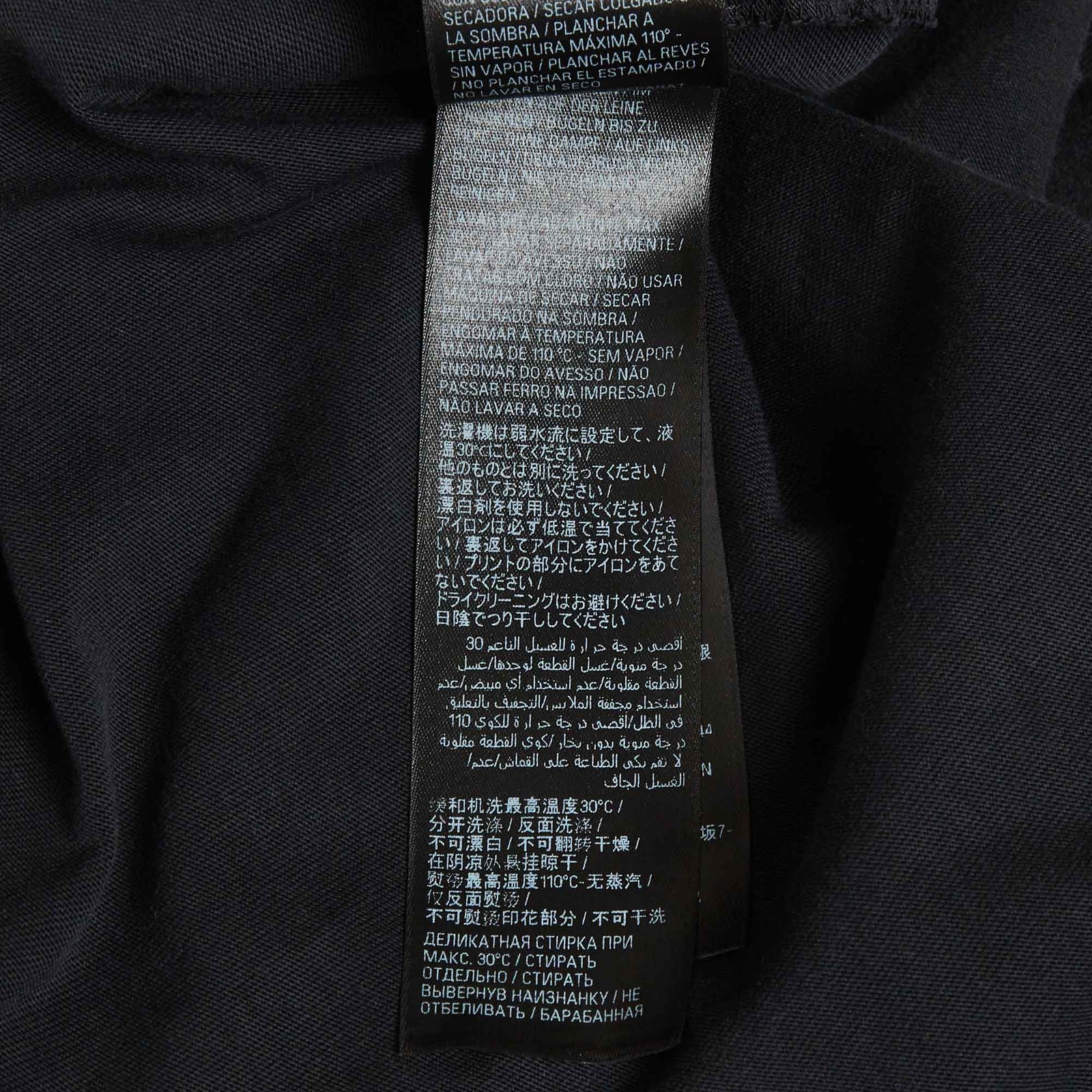 Balenciaga Unisex Black 3B Distressed Jersey Oversized TShirt M image 7