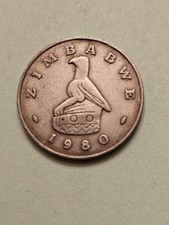 1980 🇿🇼 ZIMBABWE 20 CENTS WORLD COIN KM#4 FINE + DETAIL FREE SHIPPING 