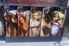 50 x Electronic Refillable Lighters Adjustable Flame Gas Lighter
