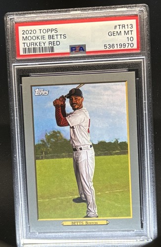 2020 Topps Mookie Betts Turkey Red #TR-13 Sox PSA 10 GEM MINT