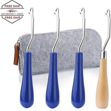 Juego de ganchos de pestillo, aguja de crochet con pestillo, gancho de crochet