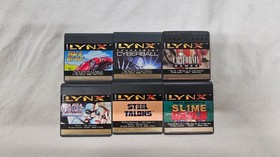 ATARI LYNX 1 CONSOLE WITH 6 GAMES AND CHARGER AND CASE--TESTED  AND ALL WORKING