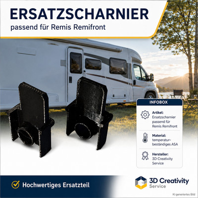 Ersatzteil Scharnier passt für REMIS Remifront IV unten Wohnmobil Fenster