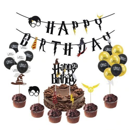 Harry Potter Party Happy Birthday Banner - Balloons4you - New Zealand Party  Decoration