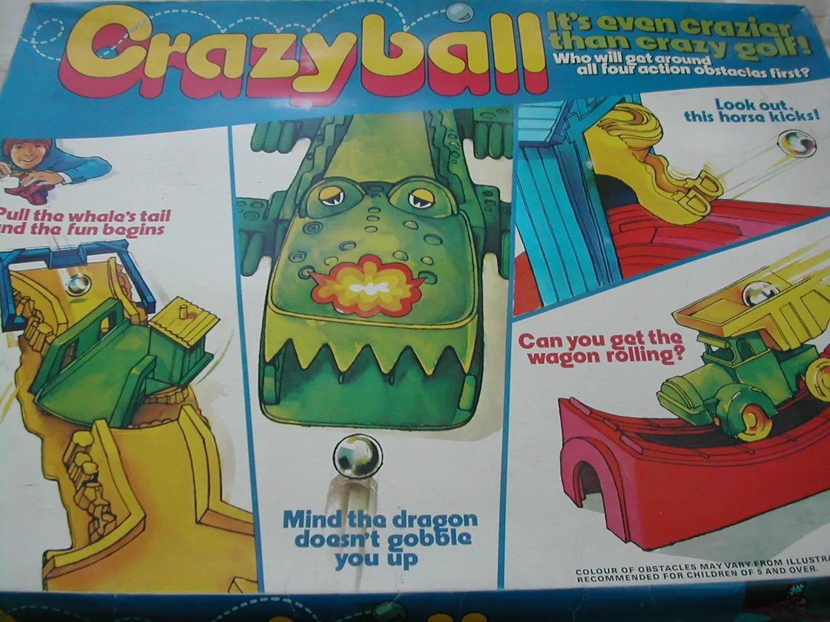 CRAZY BALL GAME - PALITOY - 70'S - 100% - VERY RARE - CRAZY BALL TOY -  CRAZYBALL