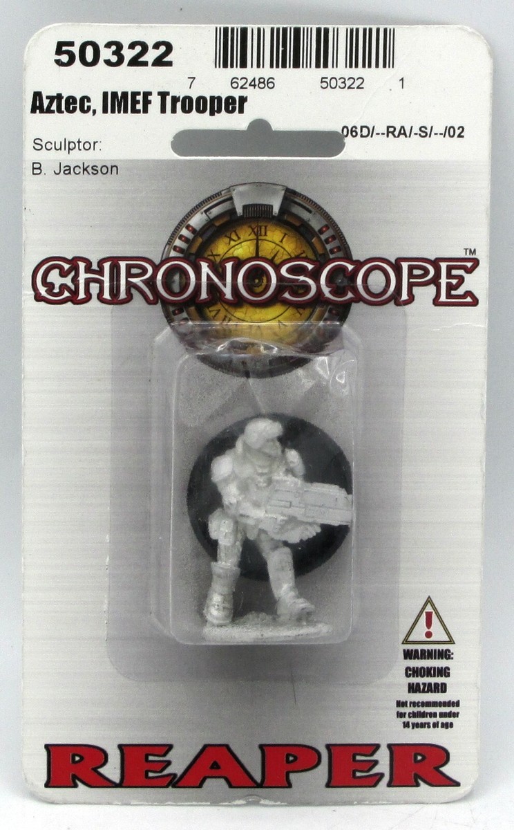 Reaper Miniatures 'Aztec, IMEF Trooper' - Unpainted Plastic Figure For Wargaming & Tabletop RPG
