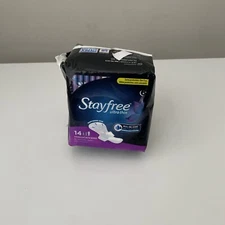 Stayfree Ultra Thin Overnight Pads With Wings Odor Protection 14 Count