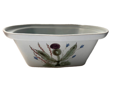 VTG Buchan Thistleware Floral Oval Casserole Dish Only 3 Qt, Made in Scotland