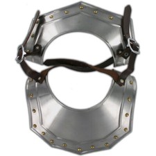 Renaissance Neck Plate 18 Gauge Steel Re-enactment Costume Gorget  Armor 