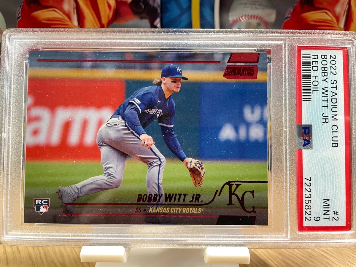 2022 Topps Stadium Club BOBBY WITT JR Rookie Red Foil PSA 9 KC 