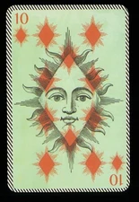 Transformation playing card Christian Lacroix 10 of Diamonds Q70c