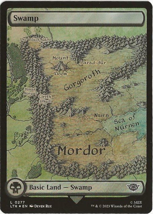 Swamp 277 Land MTG Lord of the Rings Tales of Middle Earth NM/MT