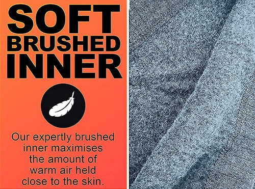 Women's Thermal Set Warm Brushed Fleece Lined Winter Top & Bottom Base Layer 876 - Picture 6 of 37