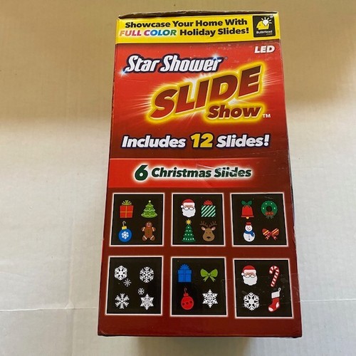 Star Shower Slide Show LED Projector Light with 12 Slides eBay