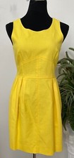 J Crew Women's Yellow 100% Cotton Sleeveless Sheath Dress Size 6 EUC! Retail $98