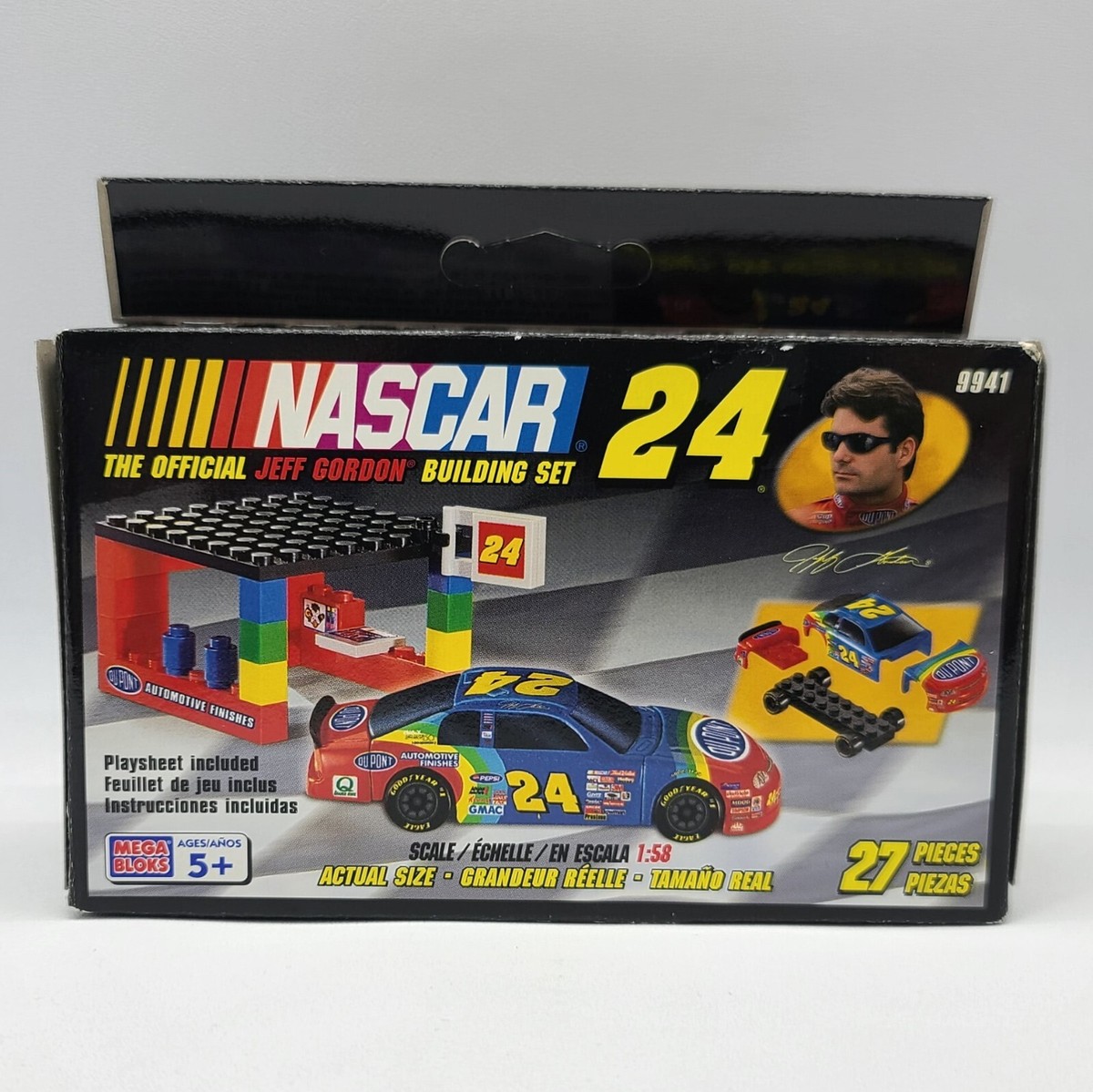 ⭐️ Mega Bloks NASCAR Jeff Gordon 24 Race Car Set 27pcs - 9941 | eBay
