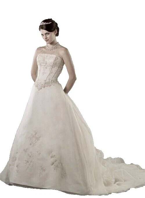 Vestidos de boda organza fruncido