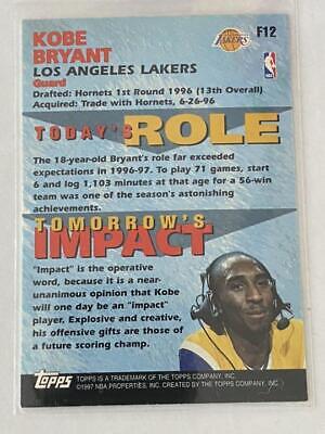 1997-98 Topps Fantastic 15 F12 Kobe | eBay 1997-98 Topps Fantastic 15 F12 Kobe | eBay