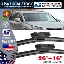 Waterproof 26''&16'' 1 Pair Windshield Wiper Blades TOP-LOCK OEM Replace QUALITY
