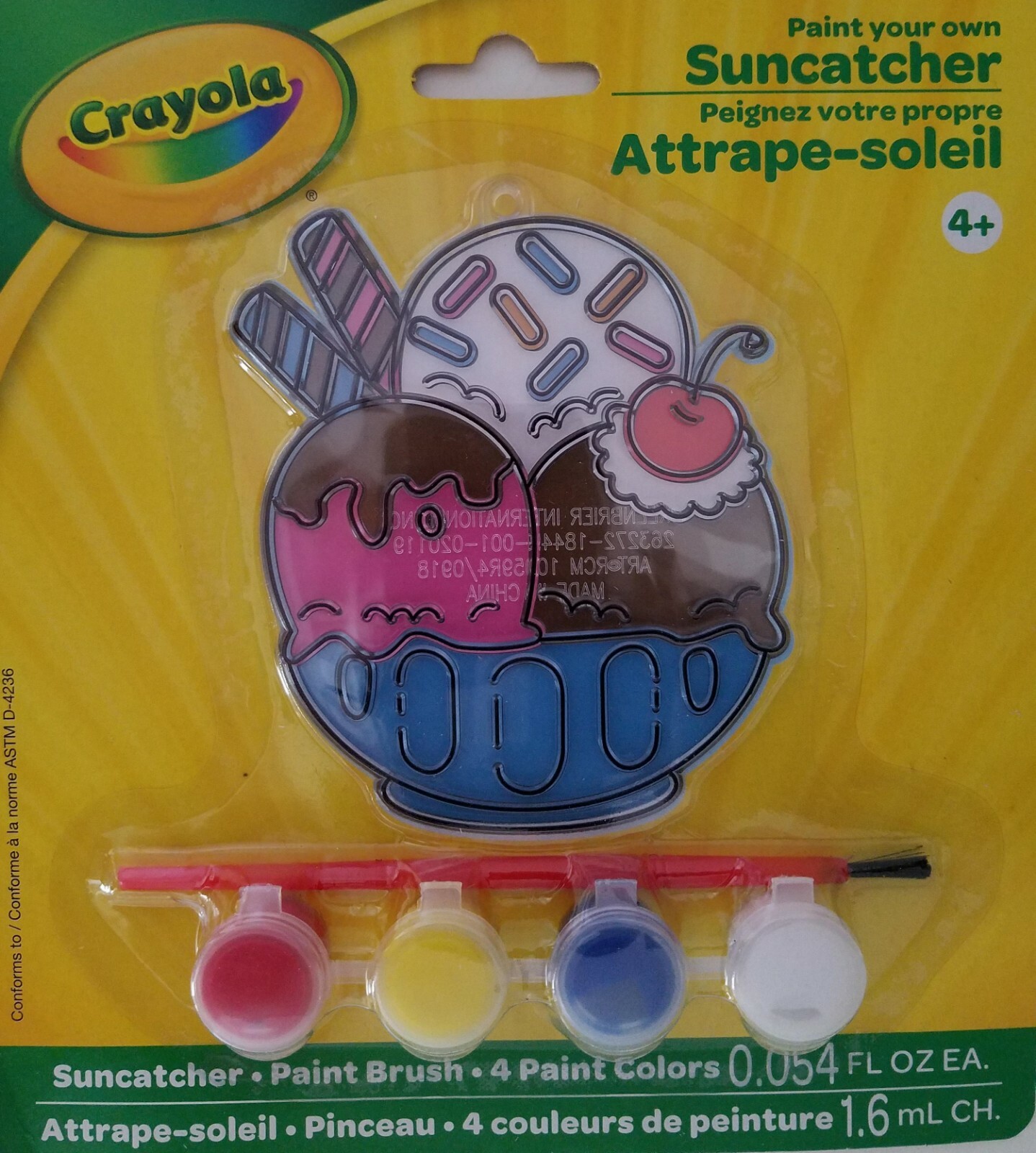 Crayola Plastic Suncatchers Paint Craft Kits Age 4+, Select Theme eBay
