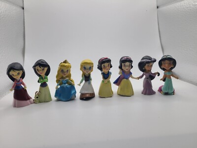 レア ZIZZLINGERS DISNEY プリンセスフィギュア Zizzle社 Zizzlingers Disney Princess Lot Of 8 Figures | eBay