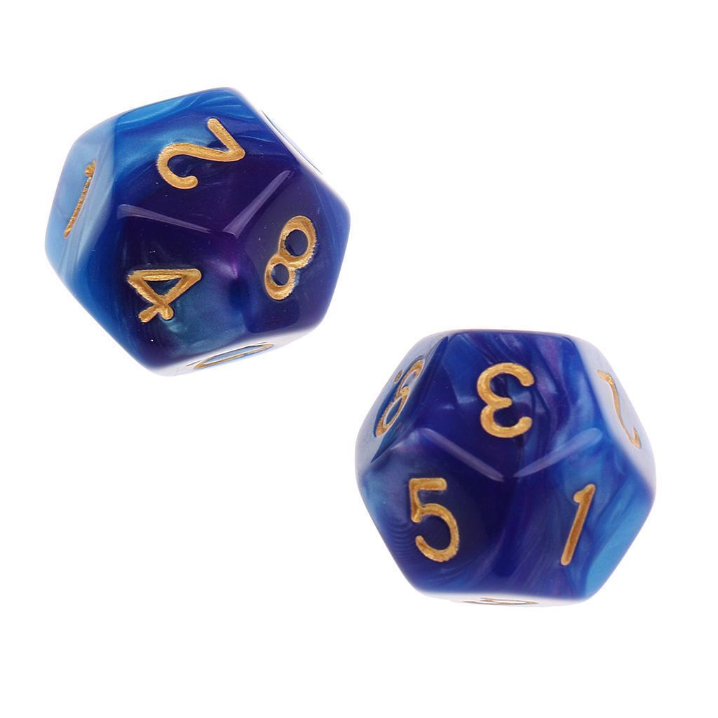 10 Stück 10-seitige Würfel (D10) – 16mm, Aus Acryl, Für Rollenspiele & Brettspiele