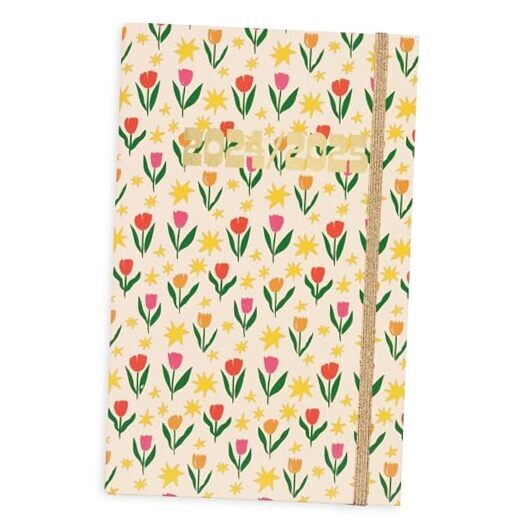 Daily Planner 2024-2025, Classic Weekly Planner Dated August 2024 Tulips Cream