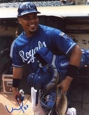 BRAYAN PENA KANSAS CITY ROYALS SIGNED 8X10 PHOTO W/COA