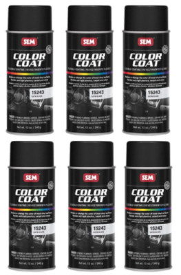SEM 15243 Satin Black Color Coat - 12 oz. (6 Pack)