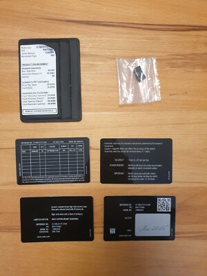 Complete Set of Warranty Cards & Ceramic Link for Rado Hyperchrome Diamond Watch